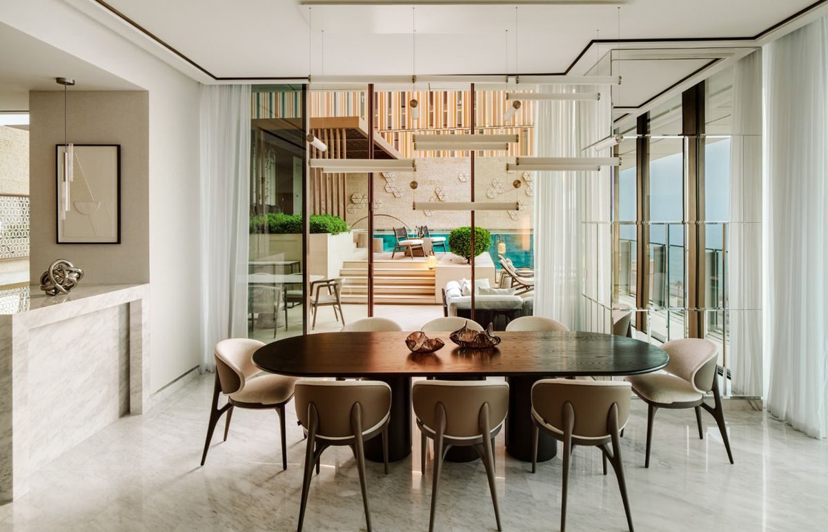 Visualisation of a warm dining room